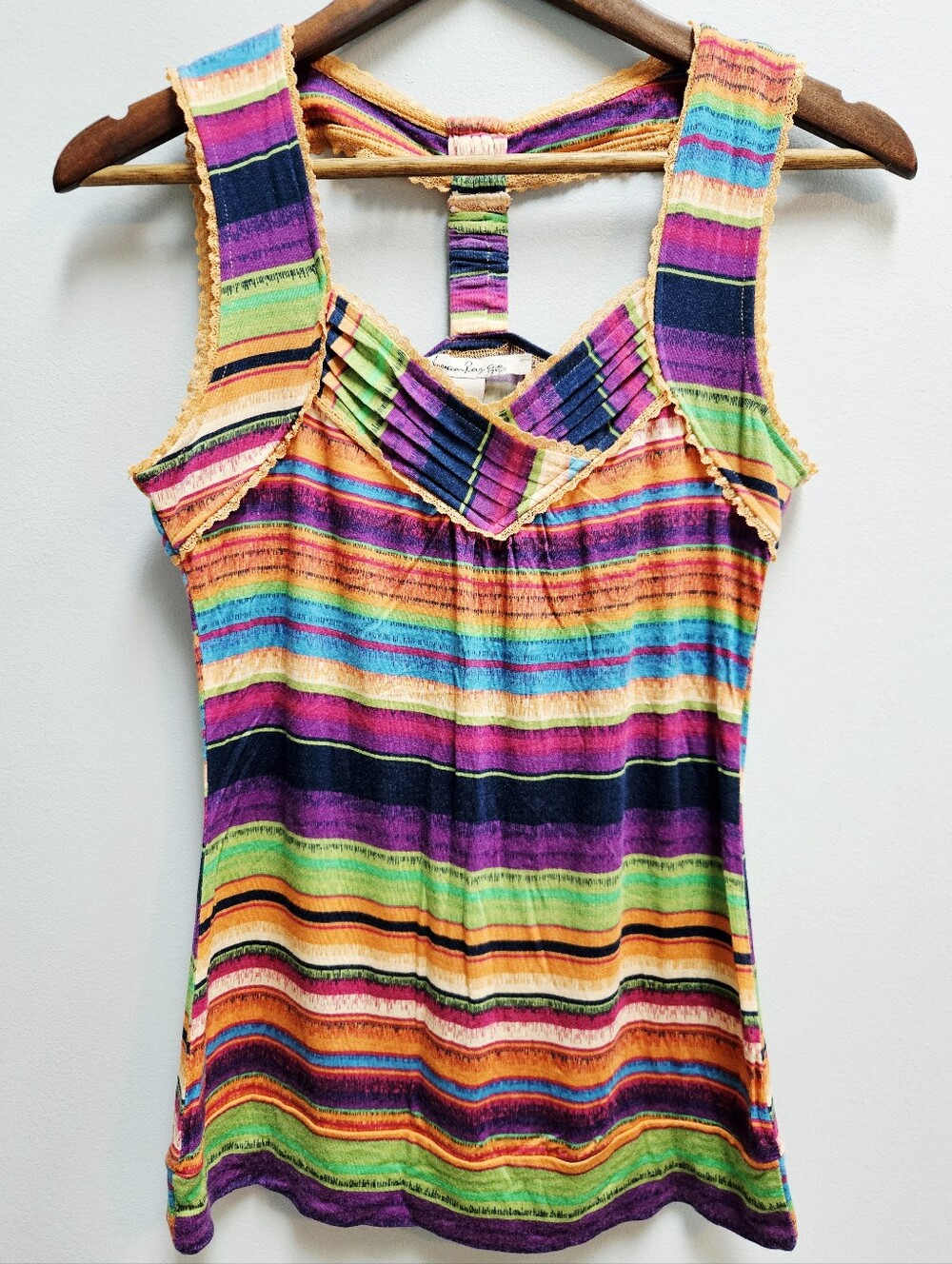 American Rag Colorful Striped Racerback Tank Top Medium